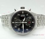 Replica Swiss IWC Pilot 7750 Stainless Steel Gray Dial Watch 43MM